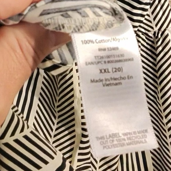 Time and Tru Black and Tan Striped Dress - Picture 10 of 12